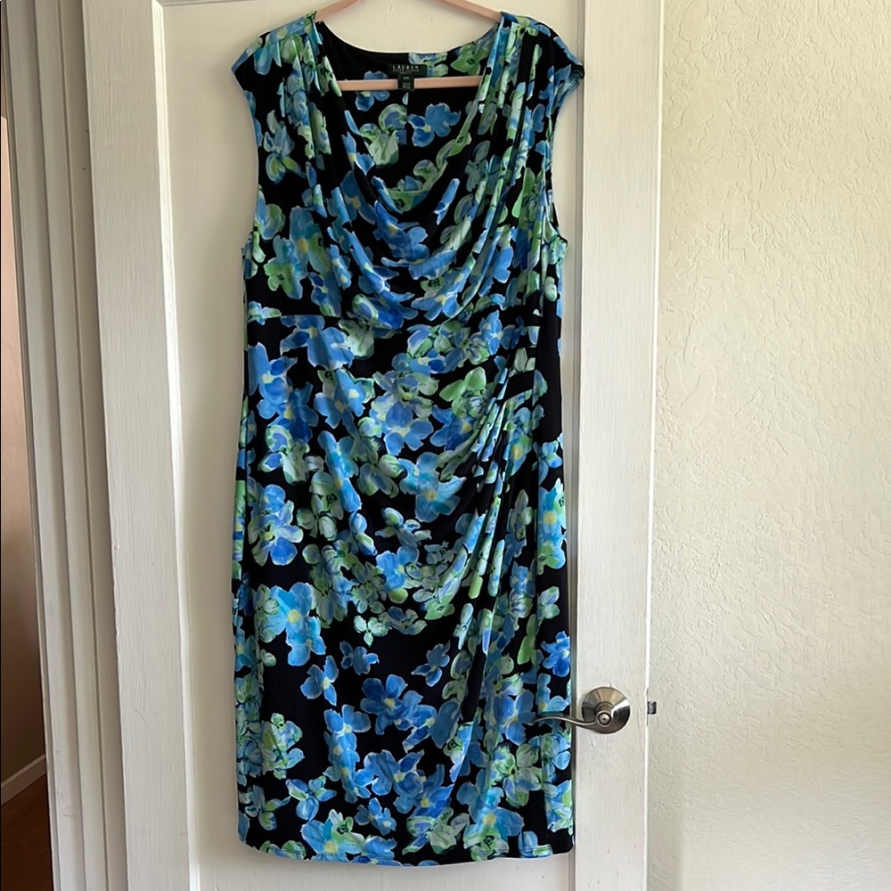 Ralph Lauren Floral Sleeveless Dress 20W